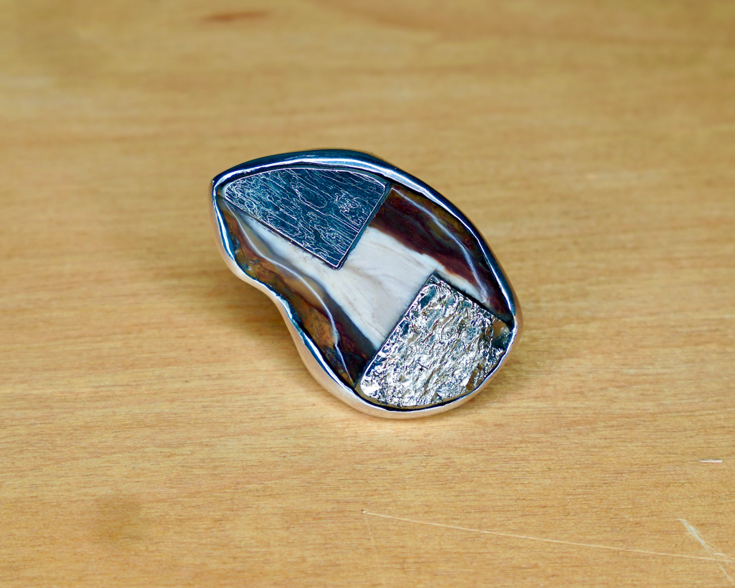 PYRITE & PREHISTORIC WOOD RING