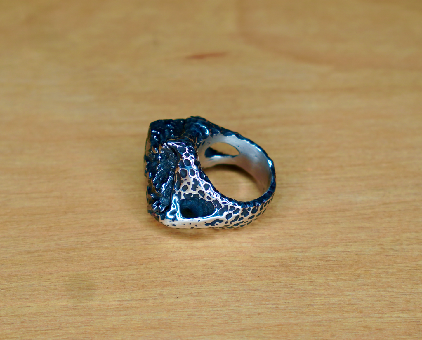 STERLING SILVER METEORITE RING