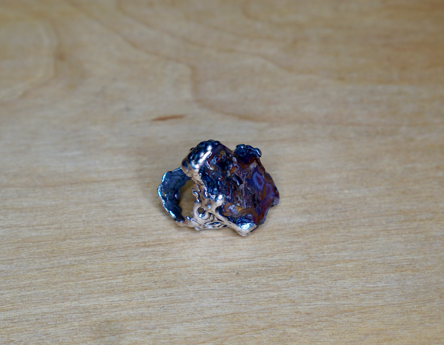 PETRIFIED WOOD RING