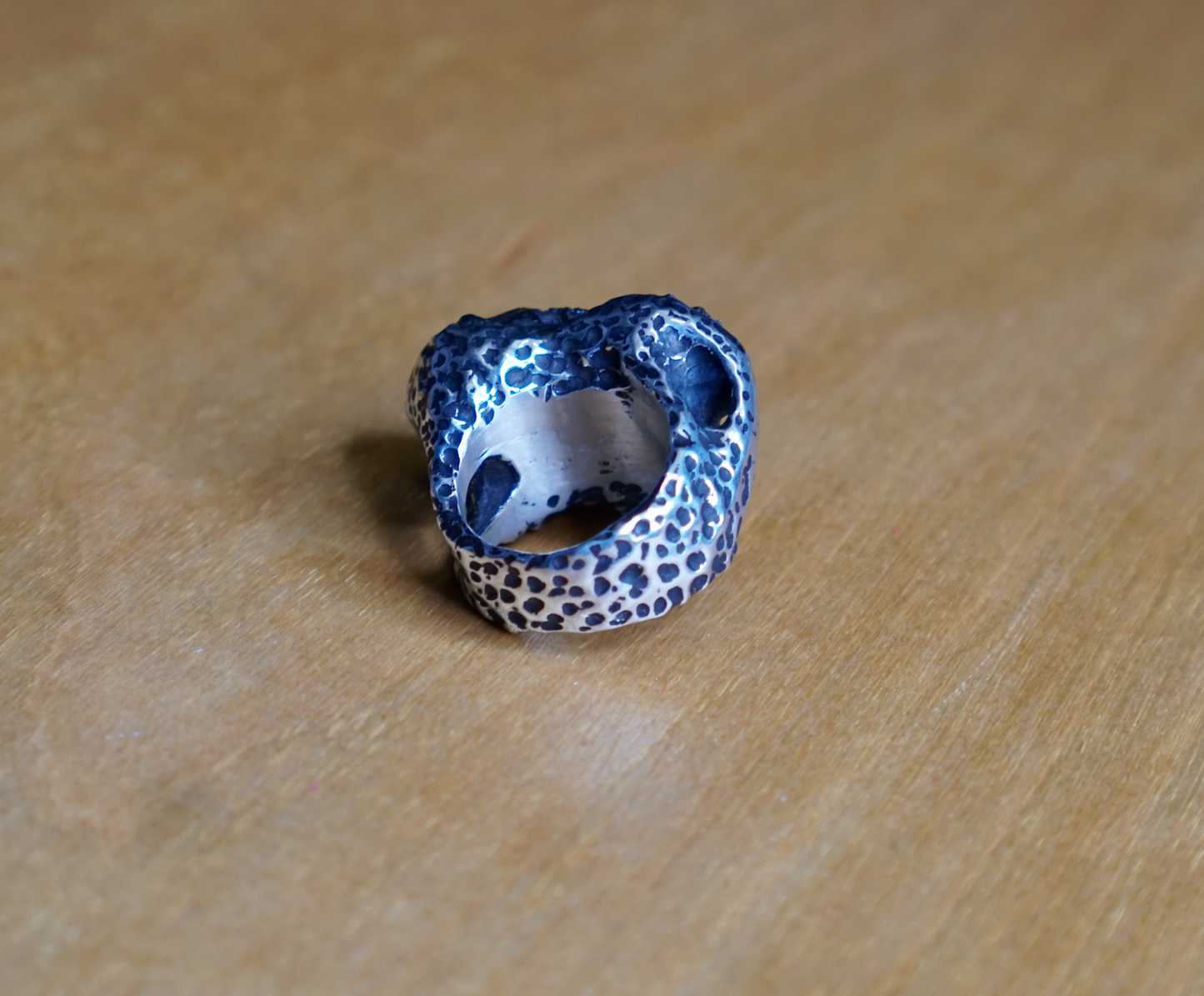 STERLING SILVER METEORITE RING