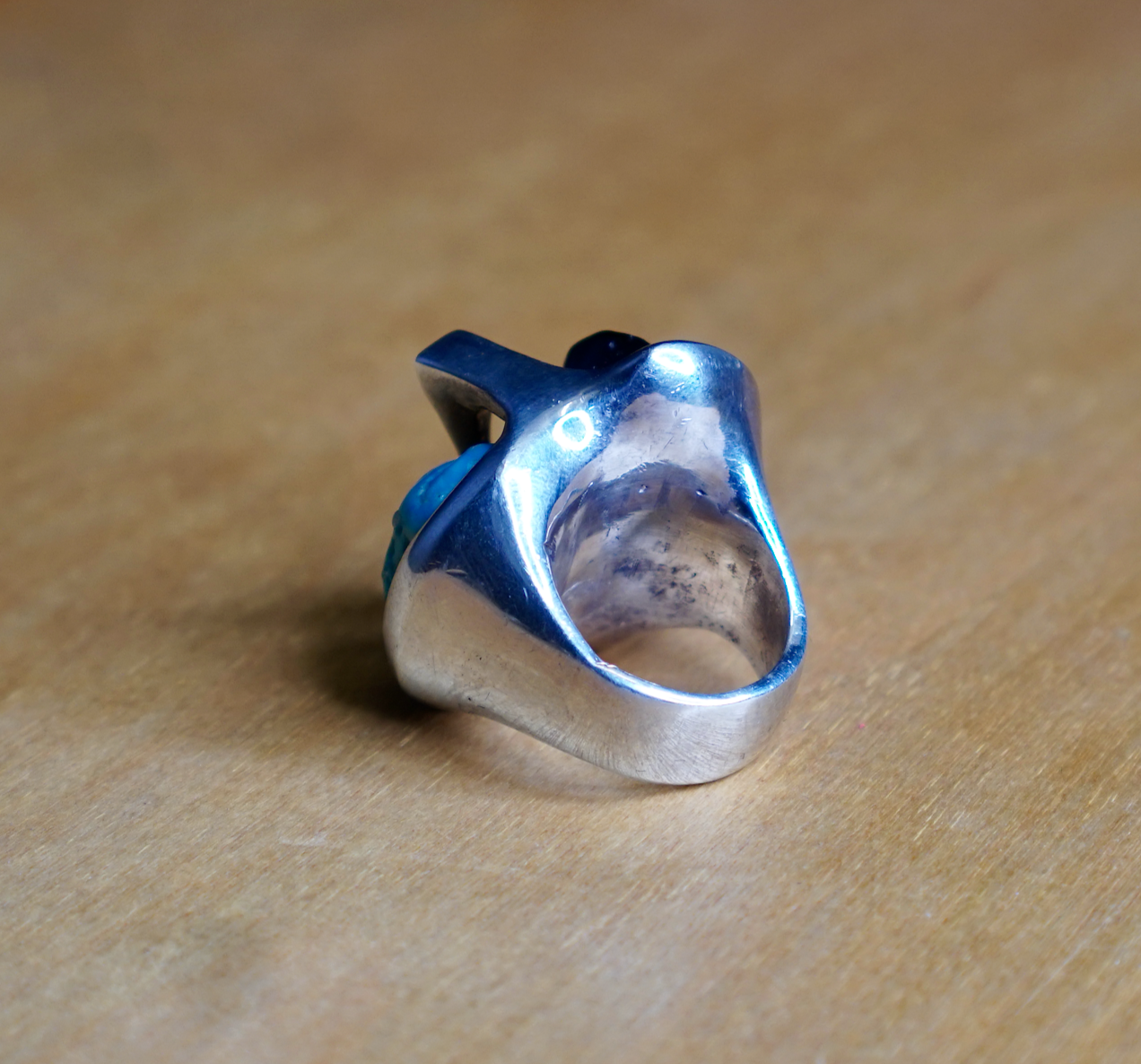 TURQUOISE & OBSIDIAN RING