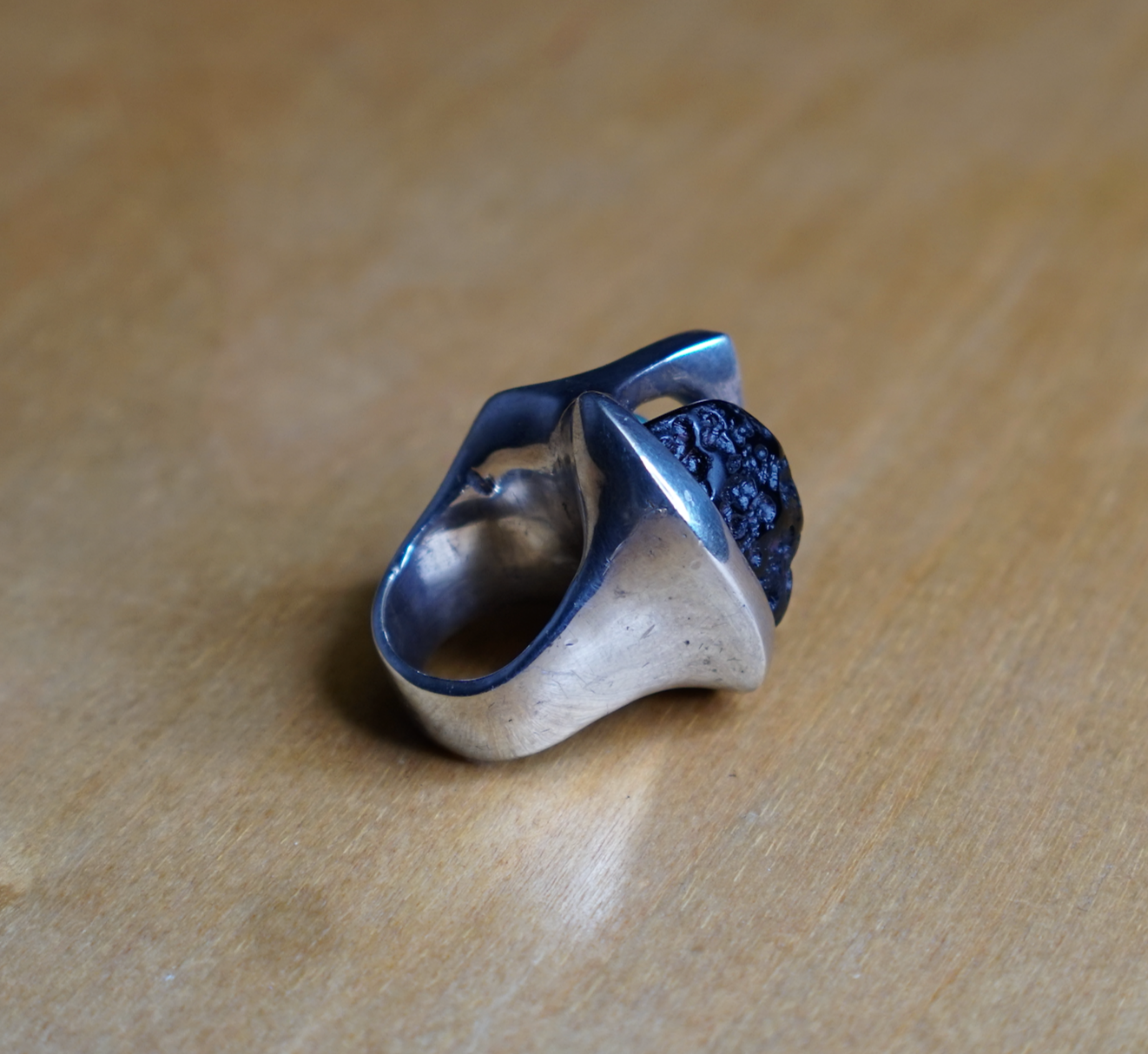 TURQUOISE & OBSIDIAN RING