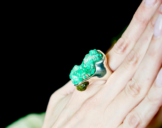 TURQUOISE & CITRINE RING