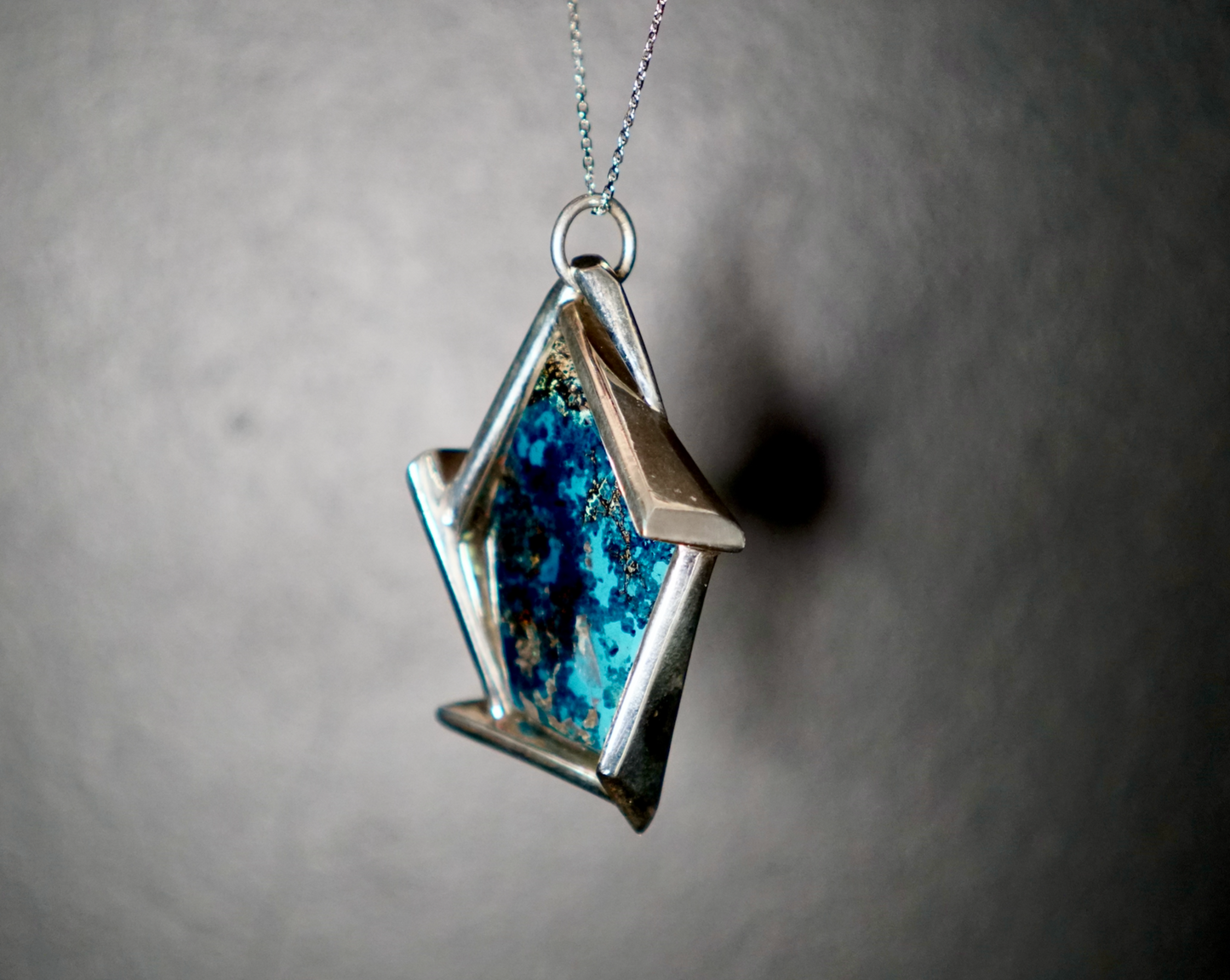ETHIOPIAN BLUE AGATE PENDANT